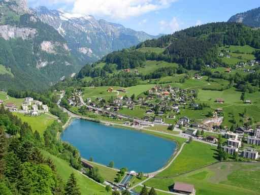 Mountain Village Switzerland Wall Decal
