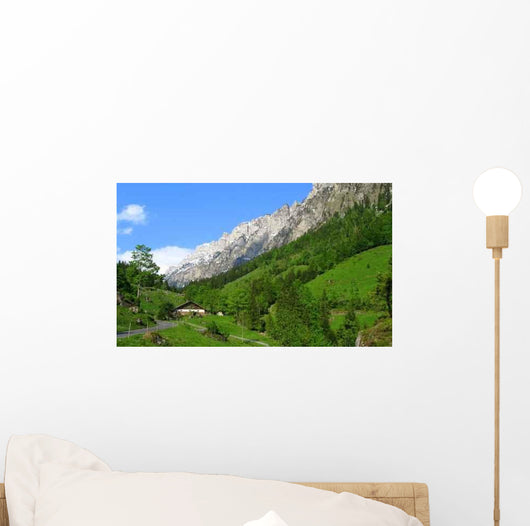 Chalet Detached Mountain Wall Decal