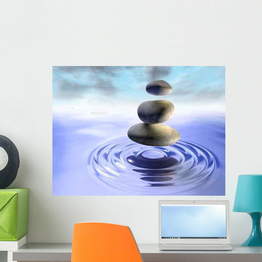 Magical Stones Floating over Wall Decal