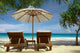 Two Chairs and Umbrella Wall Decal