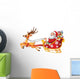Cartoon Funny Santa His Wall Decal