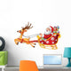 Cartoon Funny Santa His Wall Decal