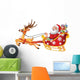 Cartoon Funny Santa His Wall Decal