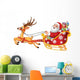 Cartoon Funny Santa His Wall Decal
