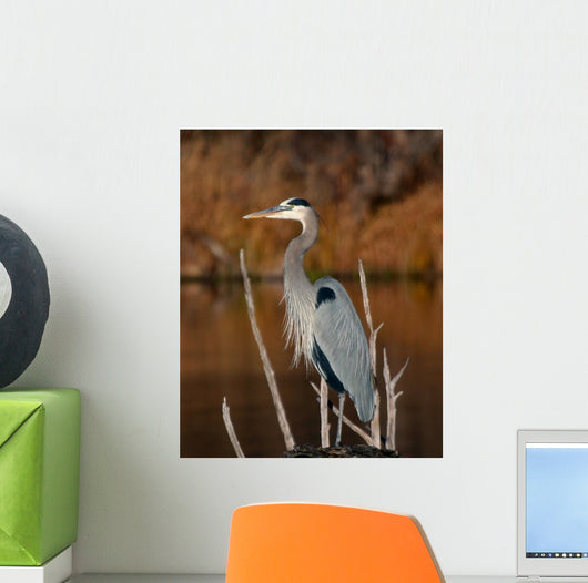 Great Blue Heron Wall Decal Design 2