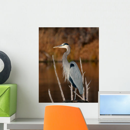 Great Blue Heron Wall Decal Design 2