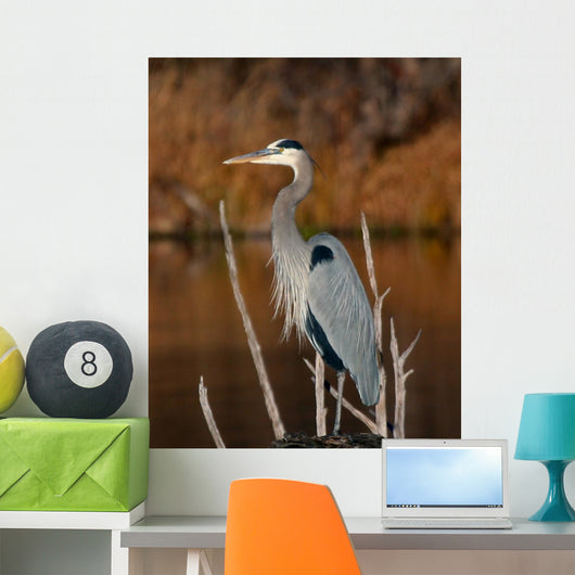 Great Blue Heron Wall Decal Design 2