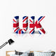 Uk 3D Text Symbol Wall Decal