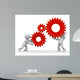 Two 3D Humans Keep Wall Decal