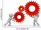 Two 3D Humans Keep Wall Decal