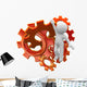 3D Human Try to Wall Decal