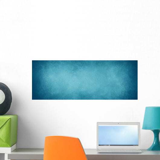 Blue Vintage Marbled Textured Wall Decal