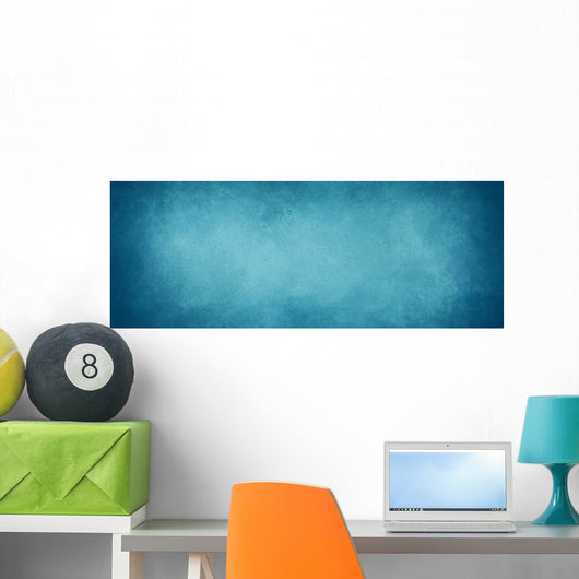 Blue Vintage Marbled Textured Wall Decal