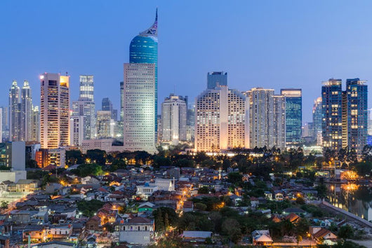 Jakarta Downtown Skyline with Wall Decal