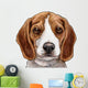 Beagle Puppy Dog Head Wall Decal