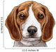 Beagle Puppy Dog Head Wall Decal