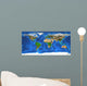 High Resolution World Map Wall Decal