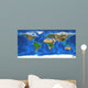 High Resolution World Map Wall Decal