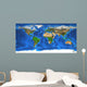 High Resolution World Map Wall Decal