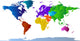 Continents Atlas World Wall Decal