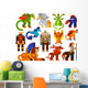 Mythical Fantasy Creatures Wall Decal Sticker Set