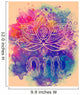 Om Watercolor Mandala Lotus Wall Decal