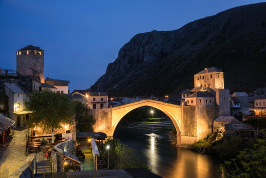 Old Bridge Mostar Night Wall Decal