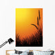 Rye Silhouette Vector Sunset Wall Decal