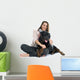 Woman and Rottweiler Wall Decal