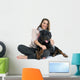 Woman and Rottweiler Wall Decal
