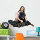 Woman and Rottweiler Wall Decal