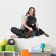 Woman and Rottweiler Wall Decal