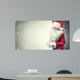 Smiling Santa Claus Pointing Wall Decal