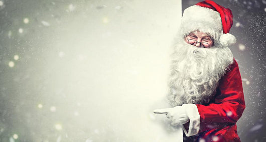 Smiling Santa Claus Pointing Wall Decal