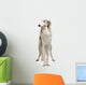 Russian Wolfhound Front White Wall Decal