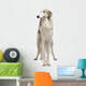 Russian Wolfhound Front White Wall Decal