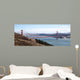 Golden Gate bridge seen from Marin County, with view of San Francisco across the bay on a clear winter's day. Wall Mural