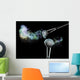 Makeup Brushes with Powder Wall Decal