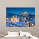 Historic City Salzburg Winter Wall Decal