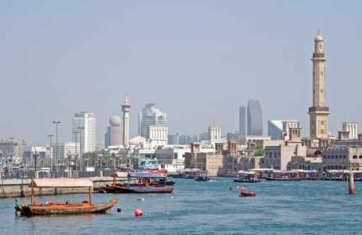 Skyline Dubai Creek Wall Decal