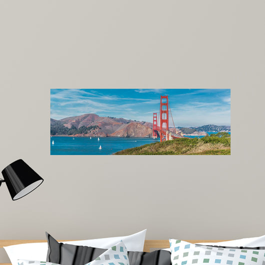 Panorama Golden Gate Bridge Wall Decal
