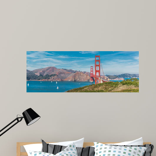 Panorama Golden Gate Bridge Wall Decal