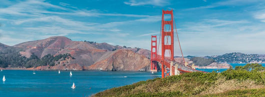 Panorama Golden Gate Bridge Wall Decal