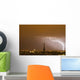 Lightning near Eiffel Tower Wall Decal