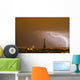 Lightning near Eiffel Tower Wall Decal