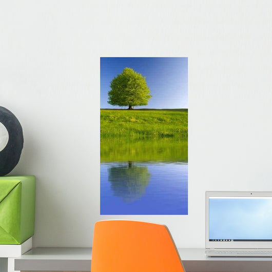 Tree with Reflection Wall Decal