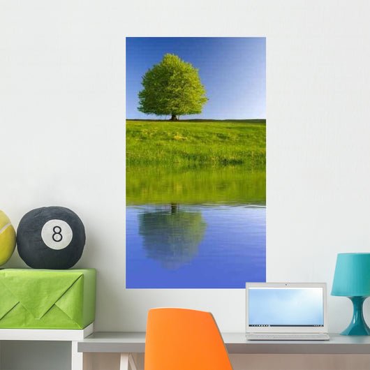 Tree with Reflection Wall Decal