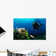 And Wrasse Diver 2 Wall Decal