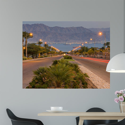 Local Street Running to Wall Decal