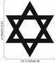 Star David Star Wall Decal